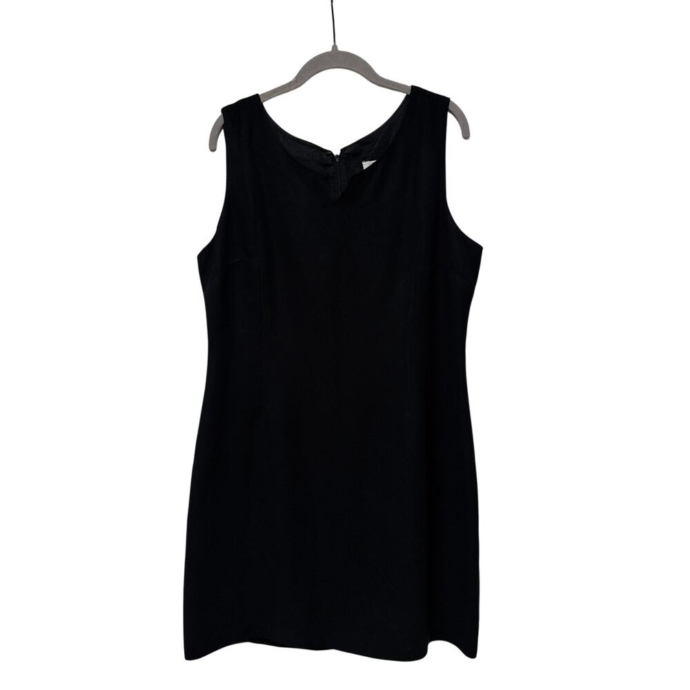 Dalia Collection Sleeveless Black Sheath Dress Size 10 - Picture 2 of 6